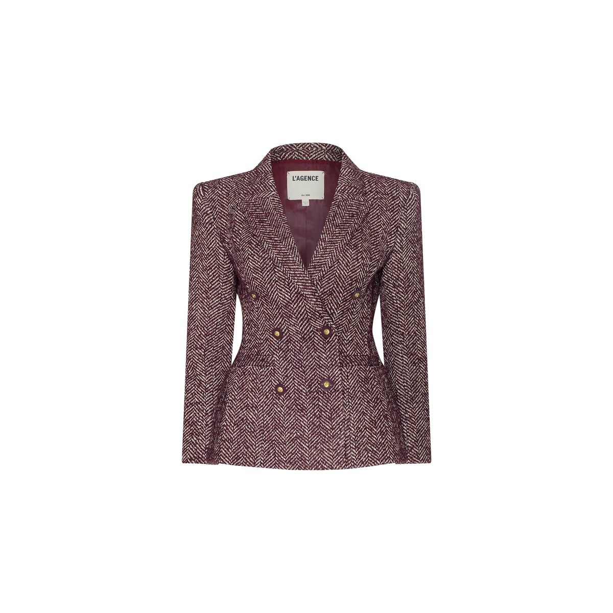 Merlot Red/Ecru Tweed
