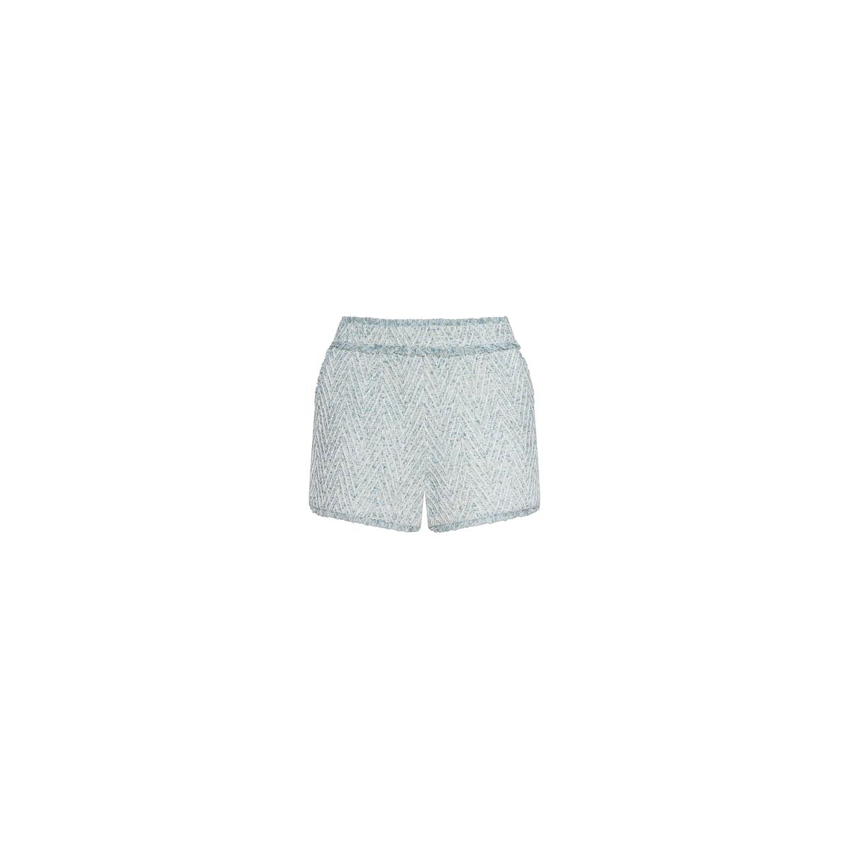 Light Blue/Ivory Chevron