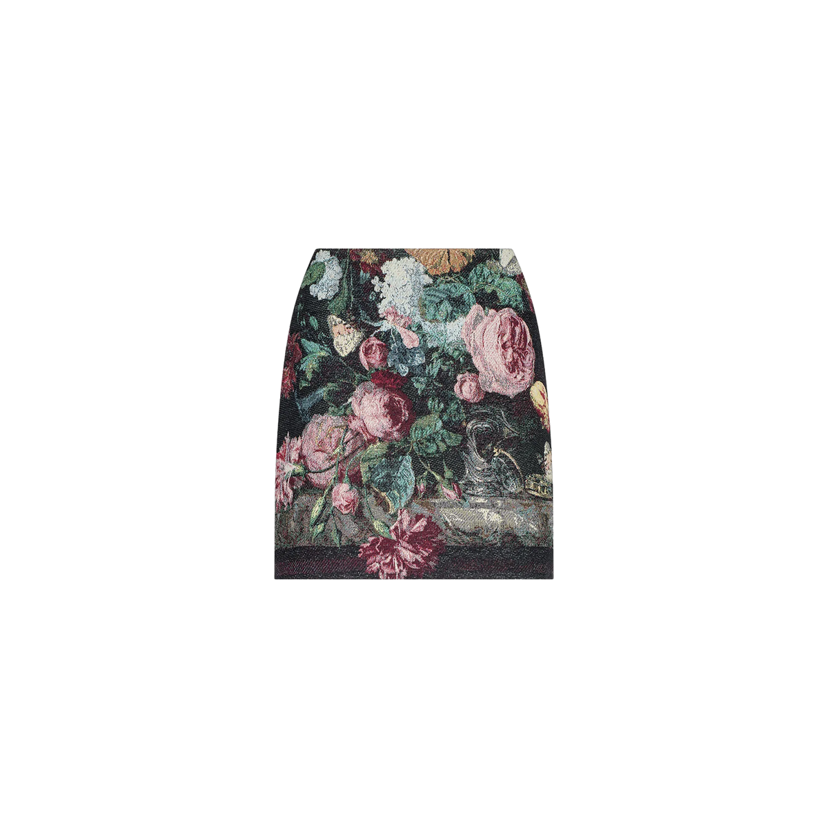 Black Multi Rose Vase Tapestry