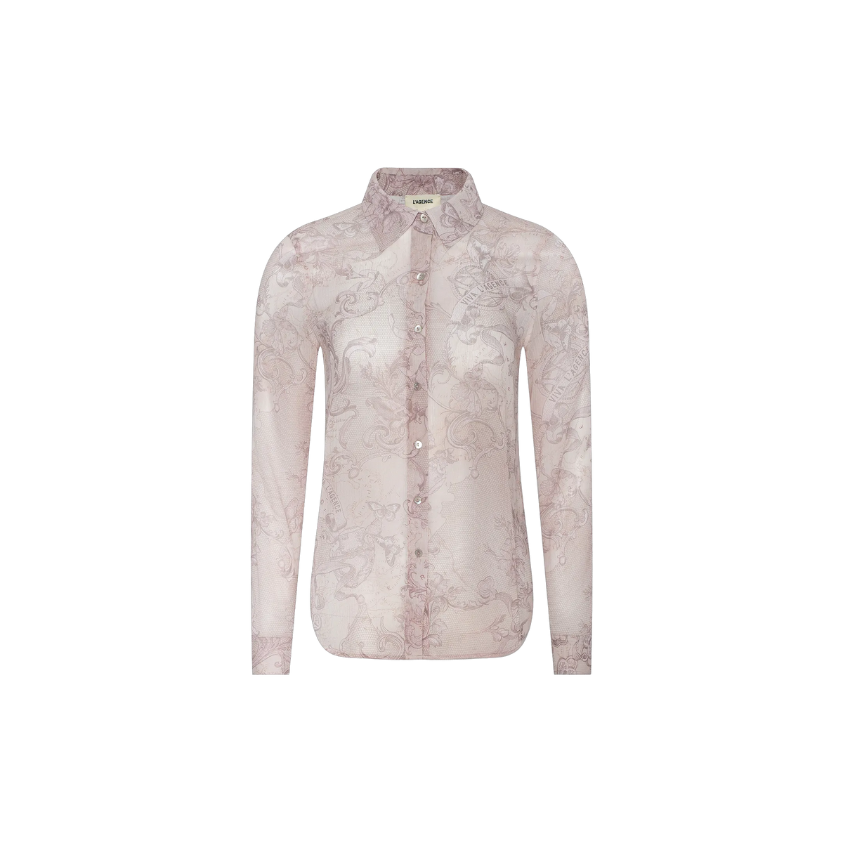 Biscuit Multi Scroll Lace Print