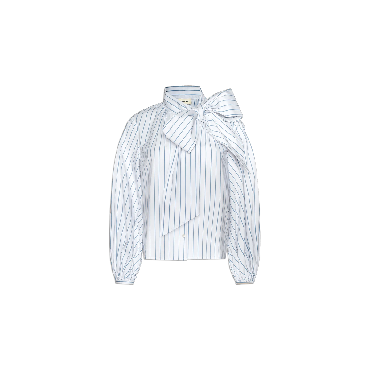 White/Thin Blue Mist Stripe