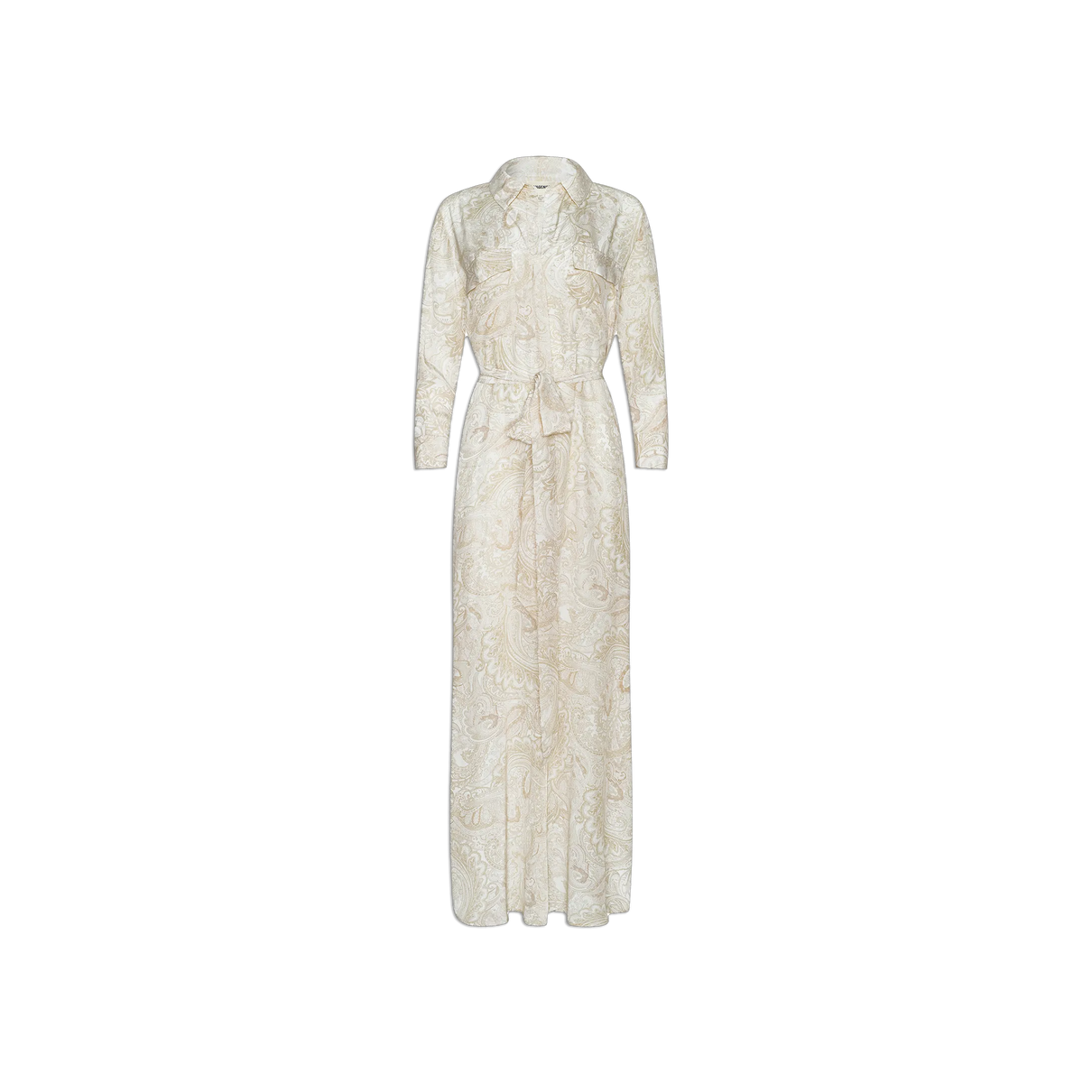 Vintage White Tonal Paisley
