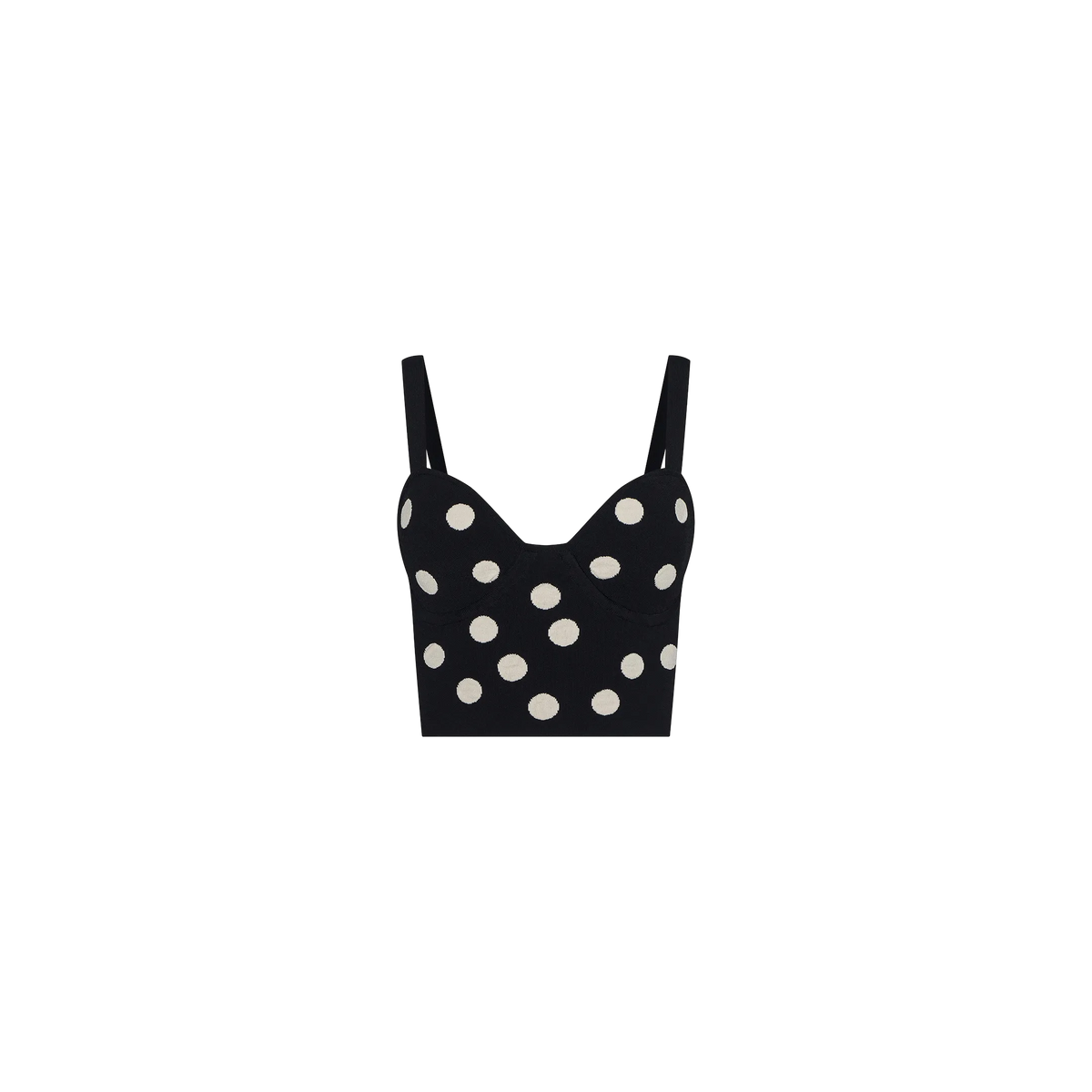 Black/Ecru Polka Dot
