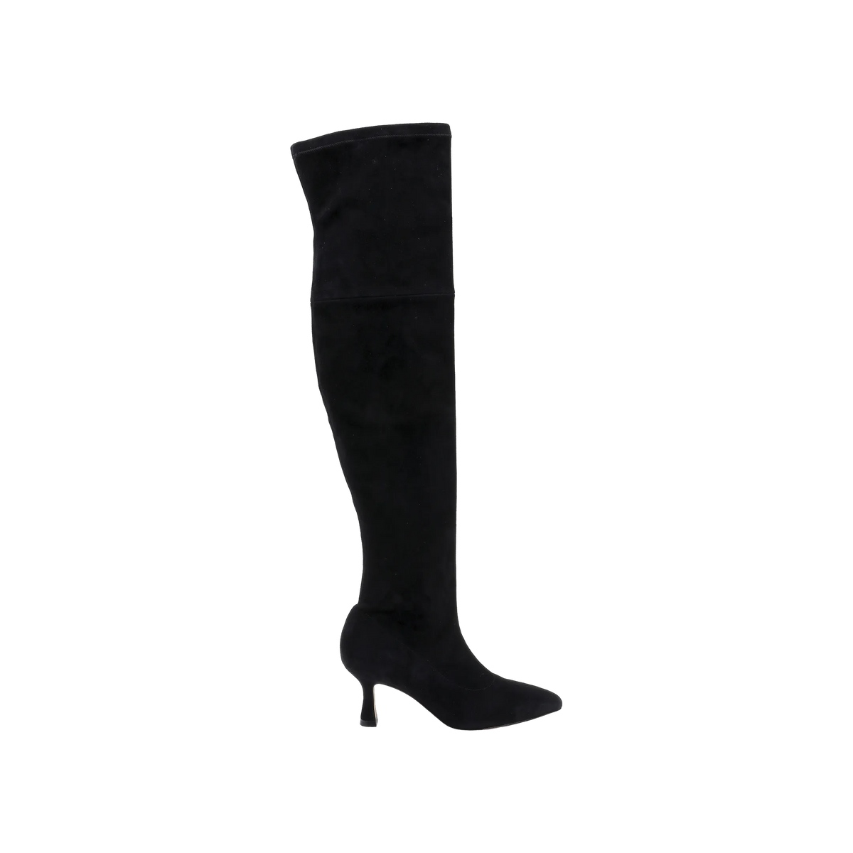 Black Stretch Suede
