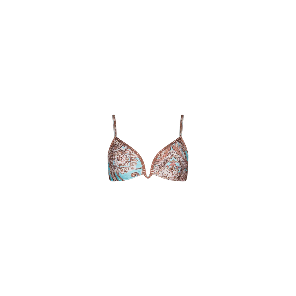 Brown/Ice Blue Paisley