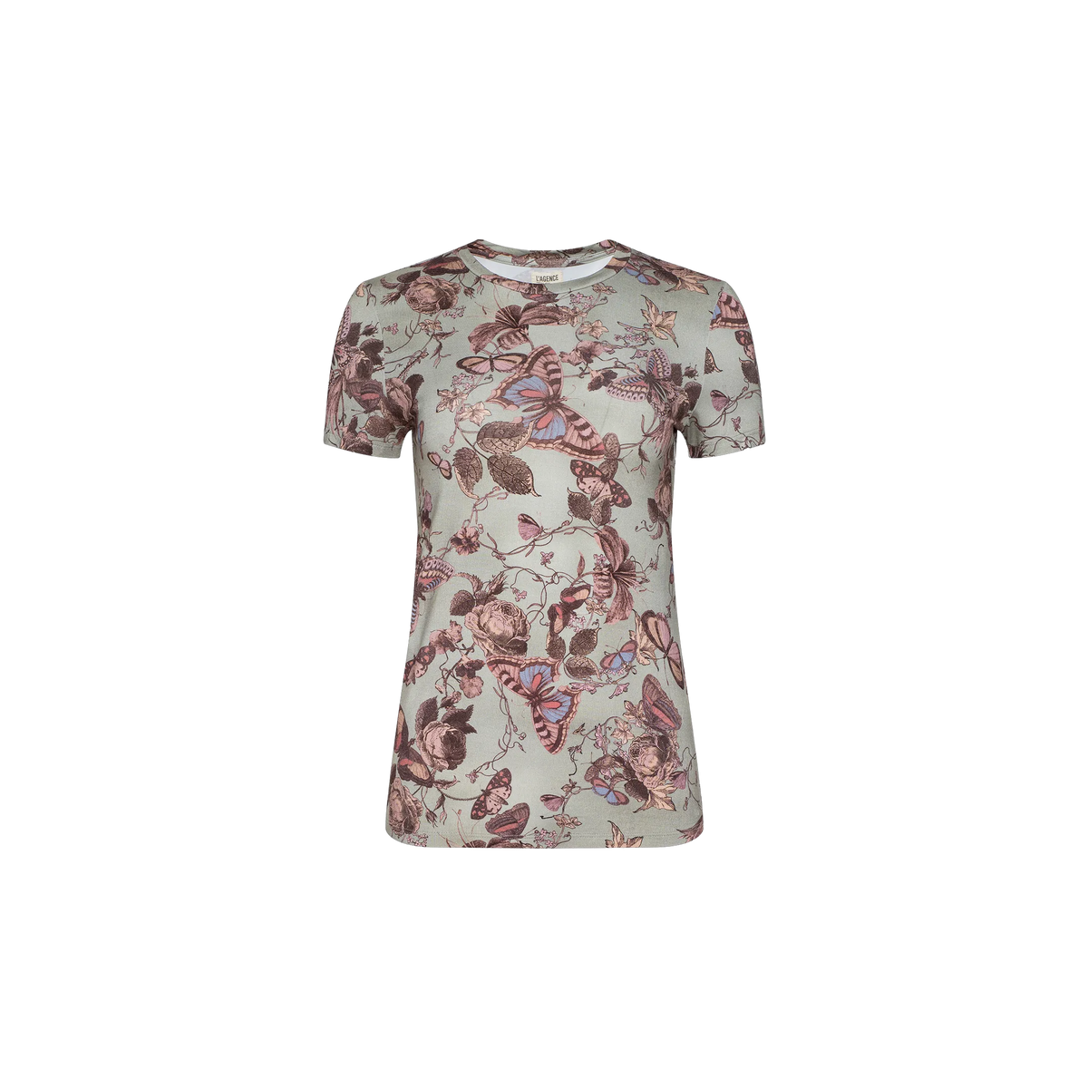 Light Olive Multi Toile Butterfly
