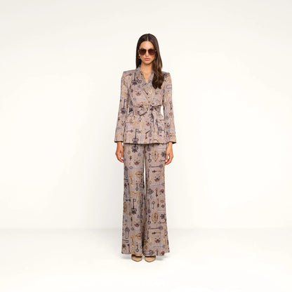 Brown Multi Houndstooth Key