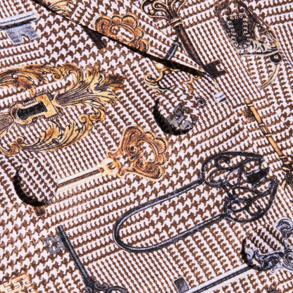 Brown Multi Houndstooth Key