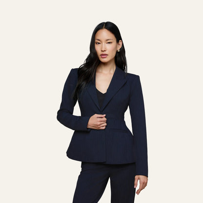 Midnight/Ivory Pinstripe