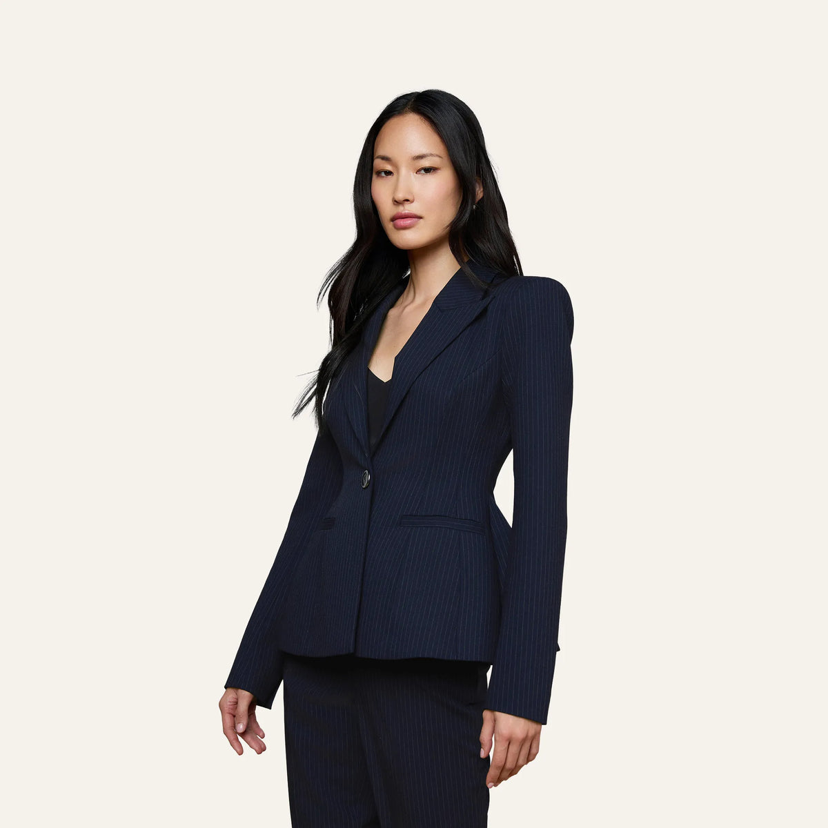 Midnight/Ivory Pinstripe