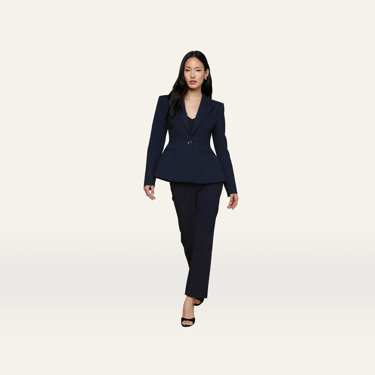 Midnight/Ivory Pinstripe