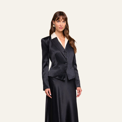 Black Pinstripe