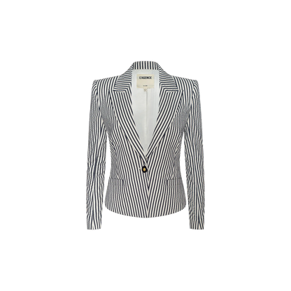 Ivory/Midnight Stripe