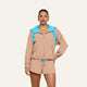 Light Hazelnut/Capri Blue
