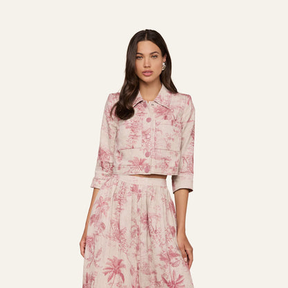 Tan Multi Textured Jungle Toile