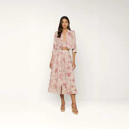 Tan Multi Textured Jungle Toile