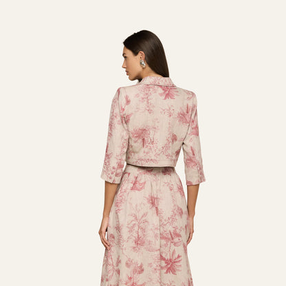 Tan Multi Textured Jungle Toile