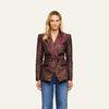 Tan Multi Javan Leopard/Merlot Red