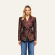 Tan Multi Javan Leopard/Merlot Red