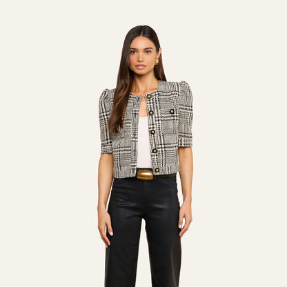 Black/White Glen Plaid