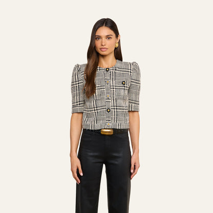 Black/White Glen Plaid