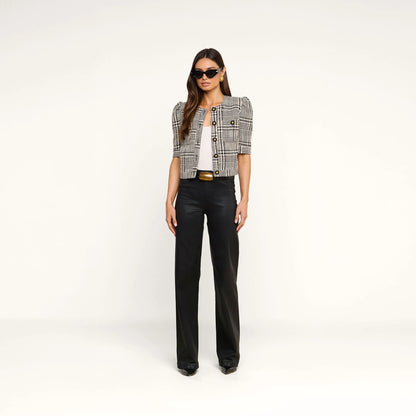 Black/White Glen Plaid