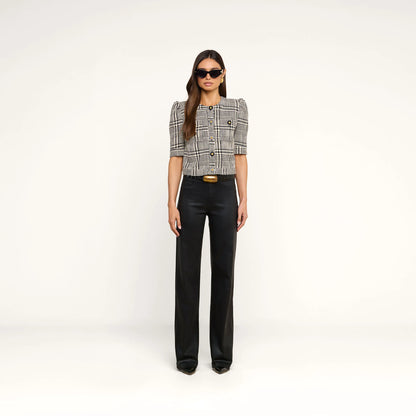 Black/White Glen Plaid