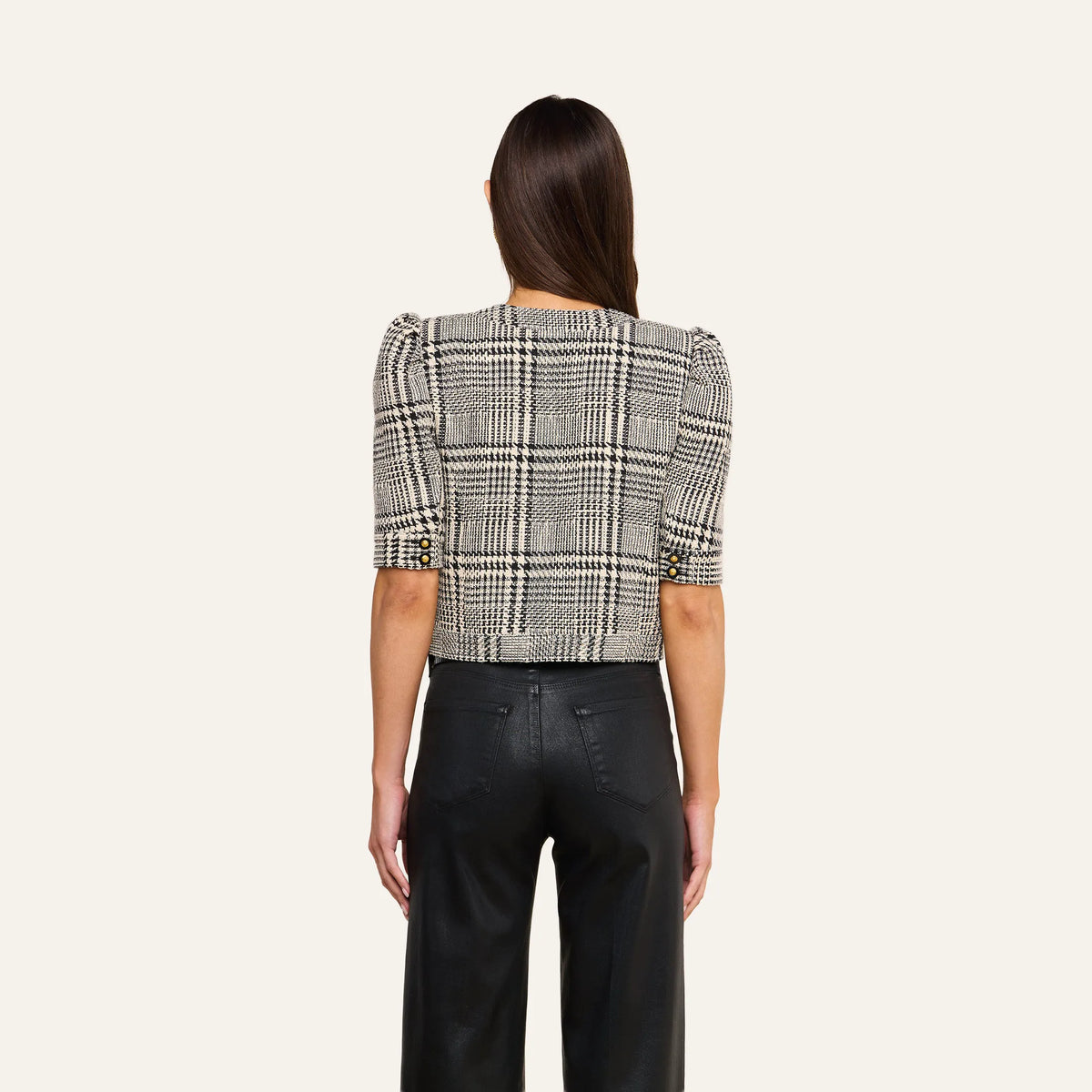 Black/White Glen Plaid