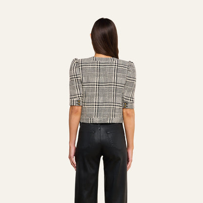 Black/White Glen Plaid