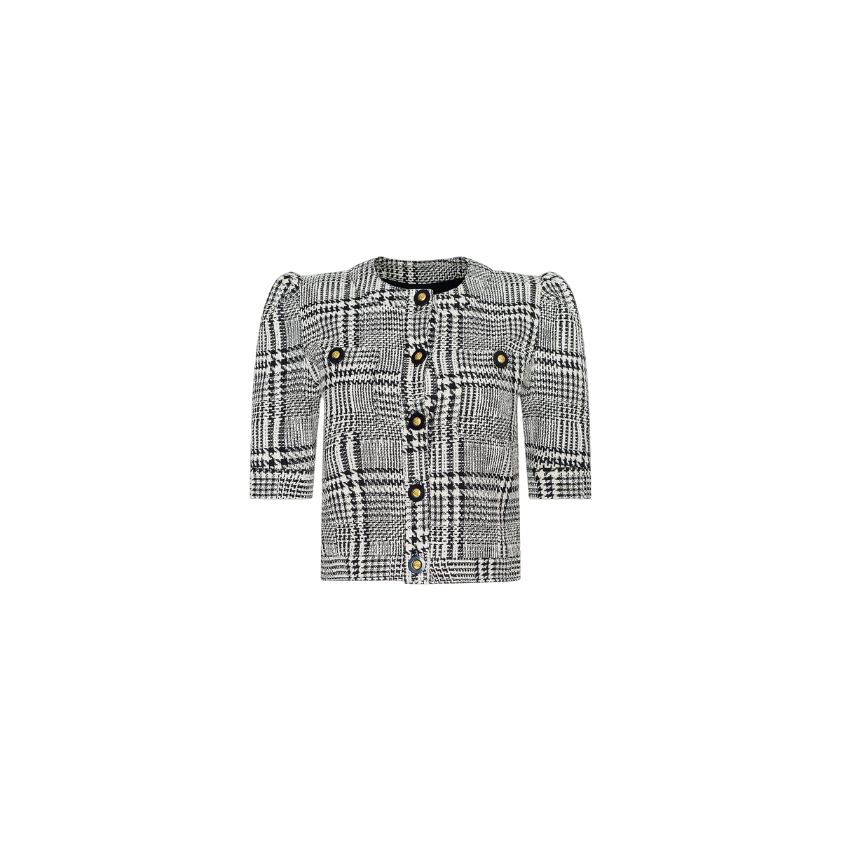 Black/White Glen Plaid