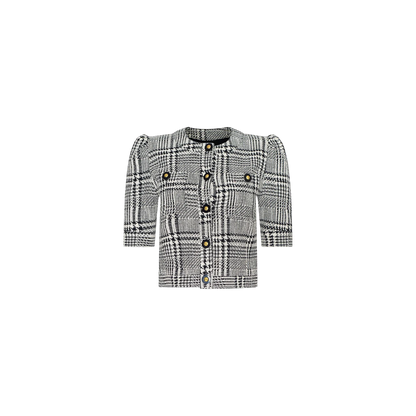 Black/White Glen Plaid