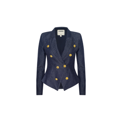 Dark Blue/Nutmeg Pinstripe