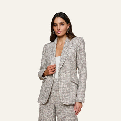 Dusty Blue Multi Tweed