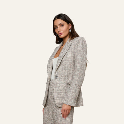 Dusty Blue Multi Tweed