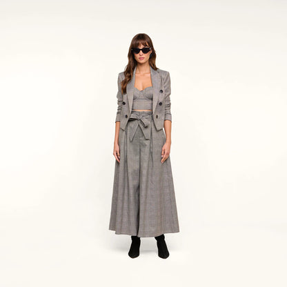 Beige/Black Lurex Glen Plaid