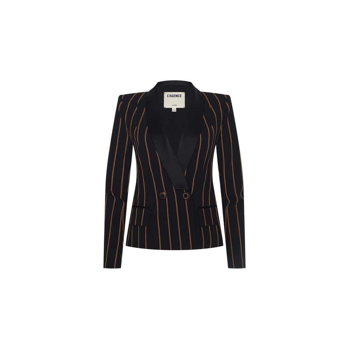 Black/Dijon Pinstripe