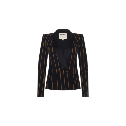 Black/Dijon Pinstripe