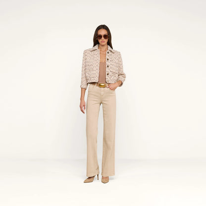 Ivory/Pink/Dark Brown/Silver Tweed