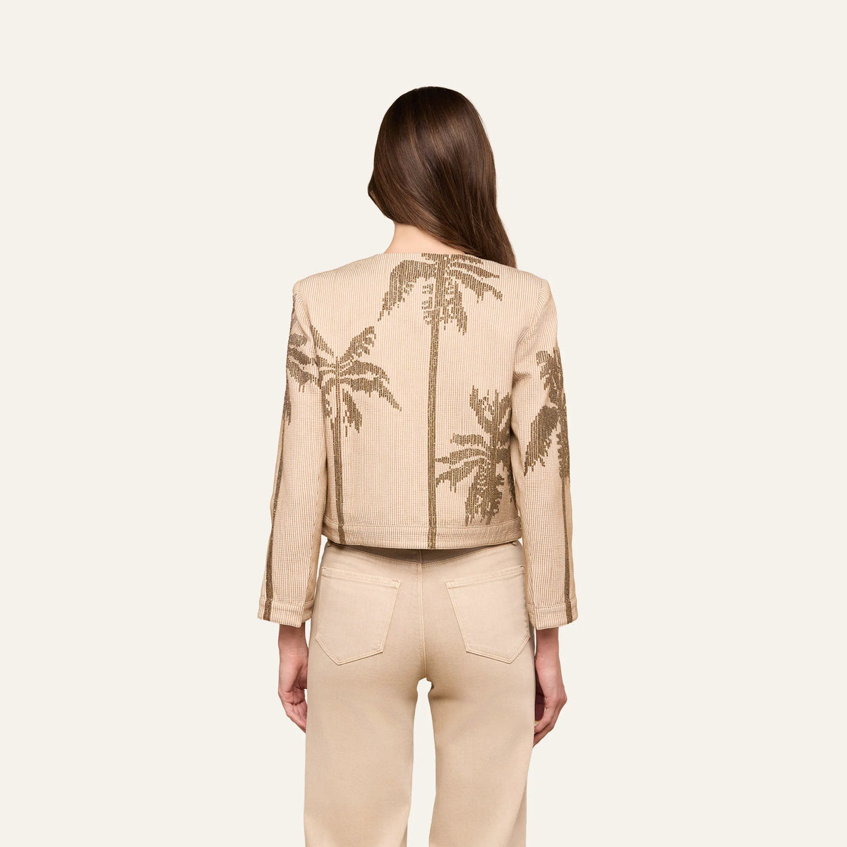 Biscuit/Antique Gold Palm Tree