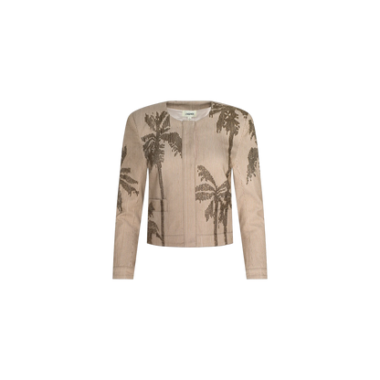 Biscuit/Antique Gold Palm Tree