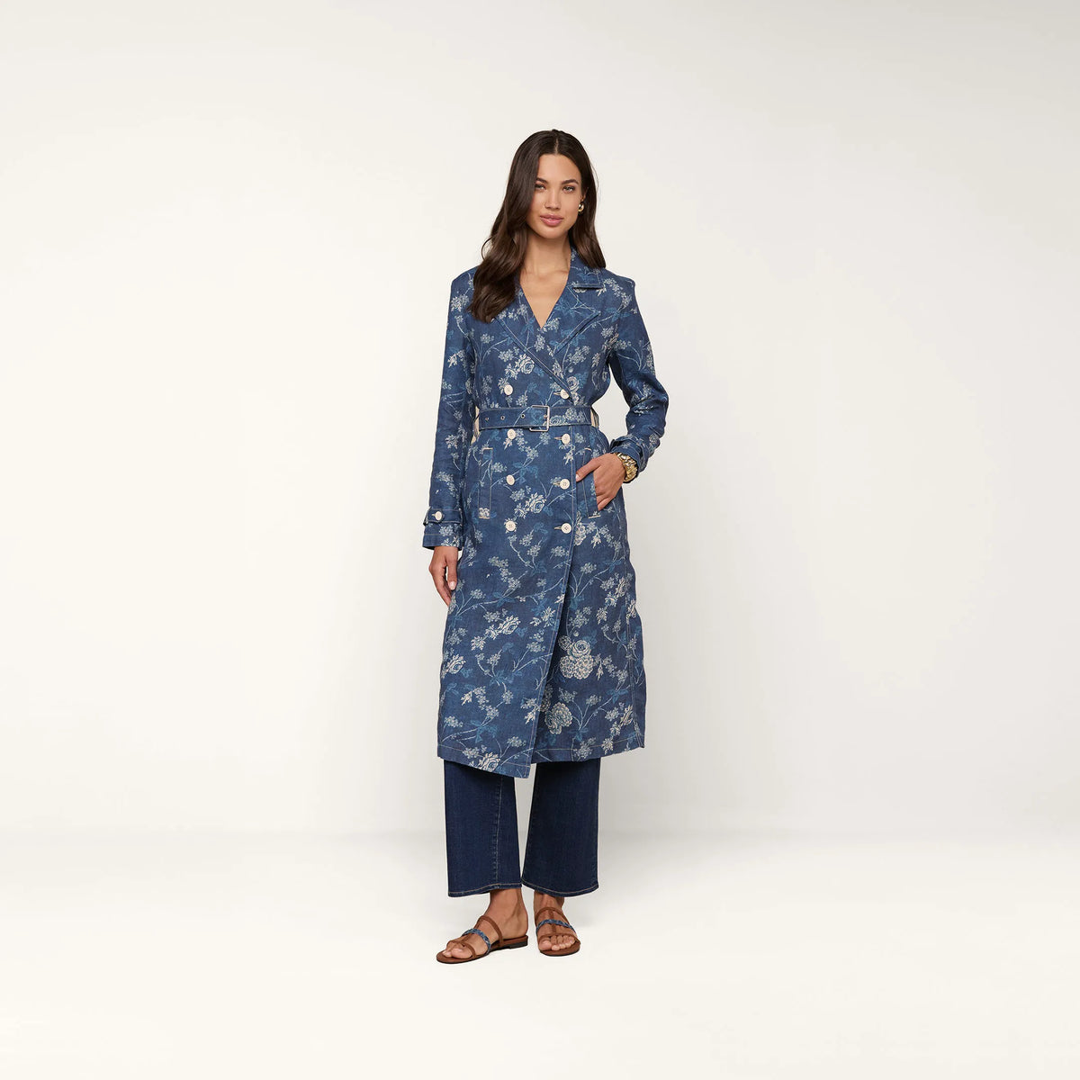Navy Floral Print