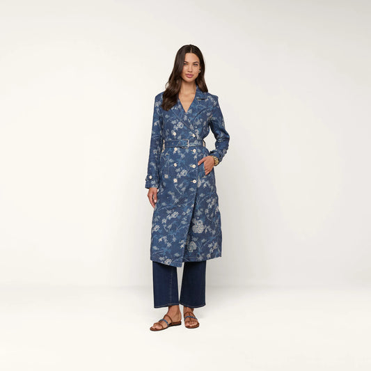 Navy Floral Print