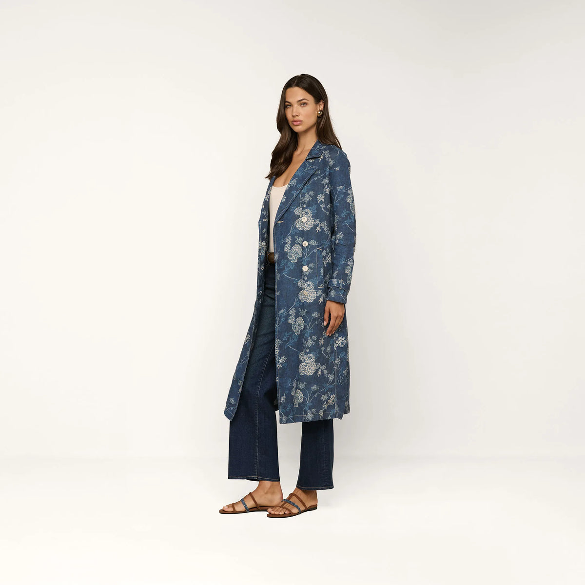 Navy Floral Print