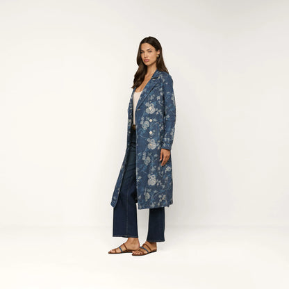 Navy Floral Print