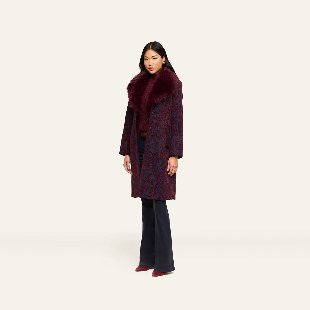 Deep Sangria/Midnight Jacquard