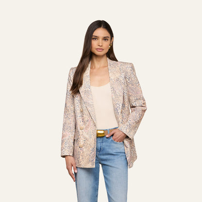 Tan/Mauve Valencia Leopard