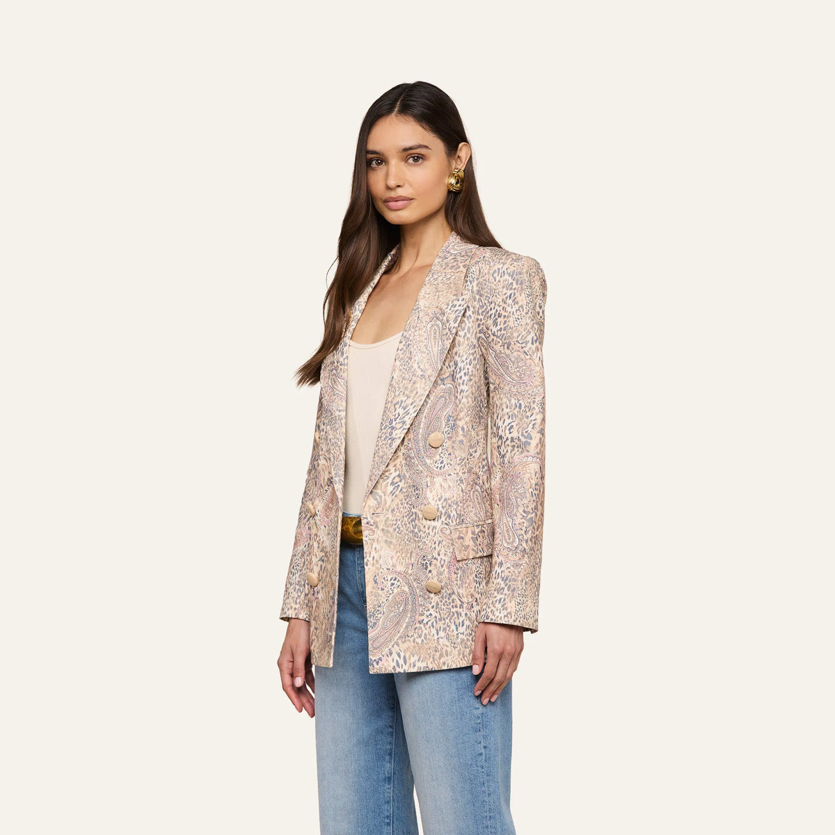 Tan/Mauve Valencia Leopard