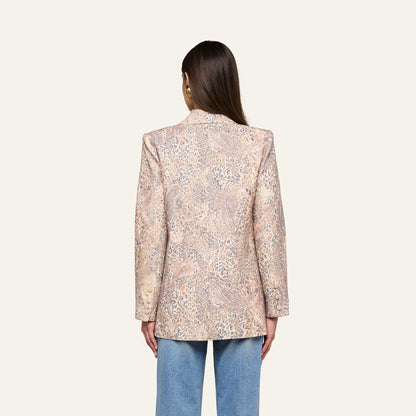 Tan/Mauve Valencia Leopard