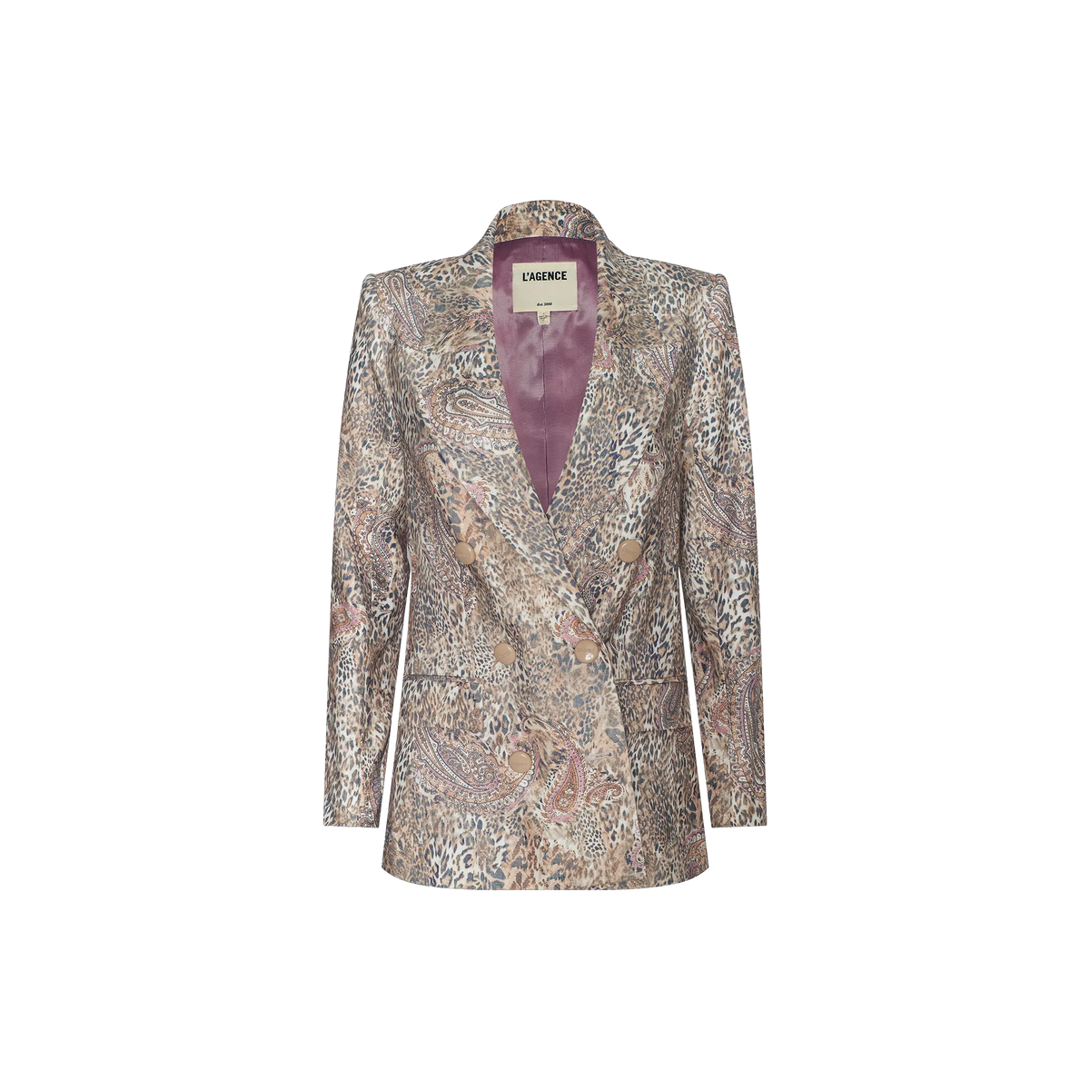 Tan/Mauve Valencia Leopard