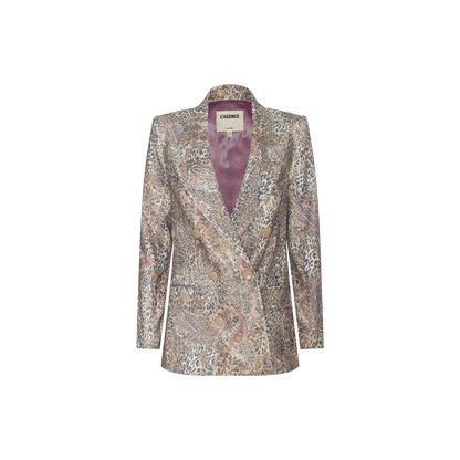 Tan/Mauve Valencia Leopard